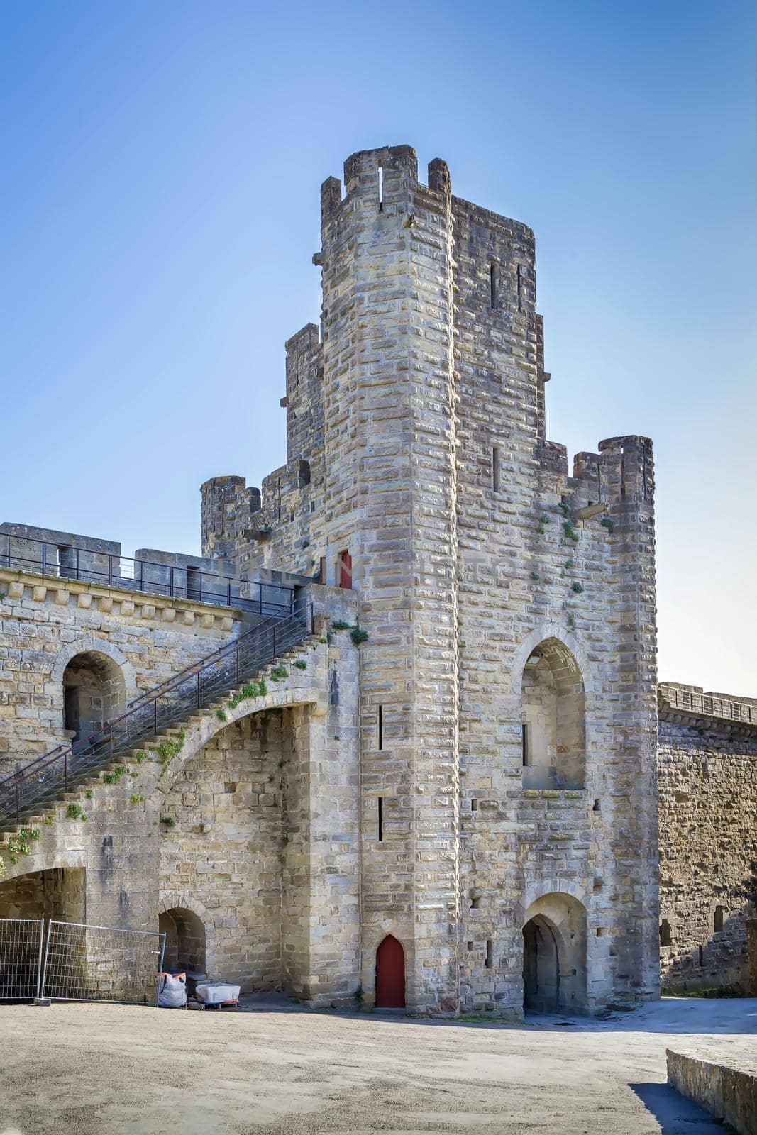  Cite de Carcassonne is a medieval citadel located in the French city of Carcassonne. Tower