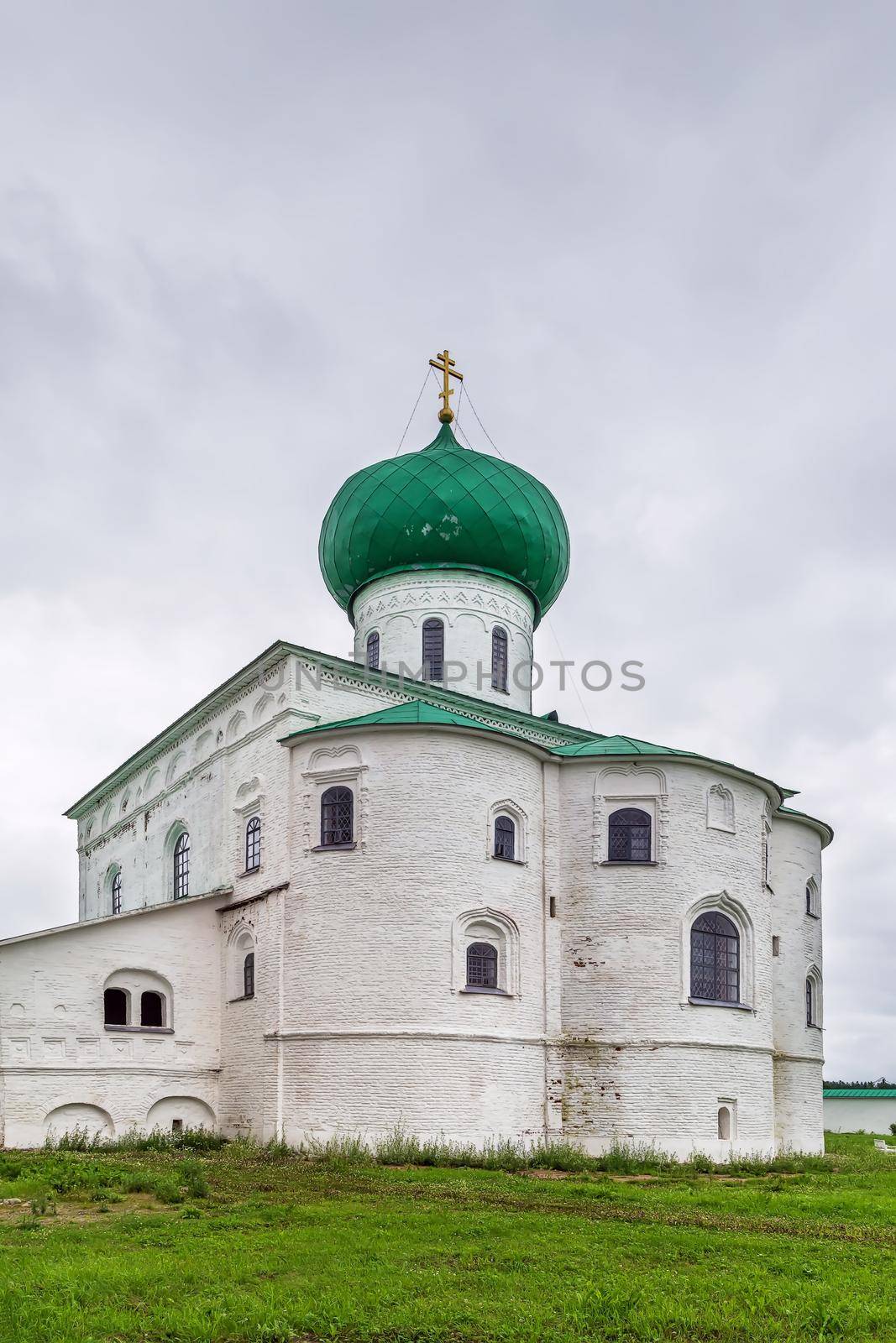 Alexander-Svirsky Monastery is orthodox monastery in the Leningrad region, Russia. Trinity Cathedral