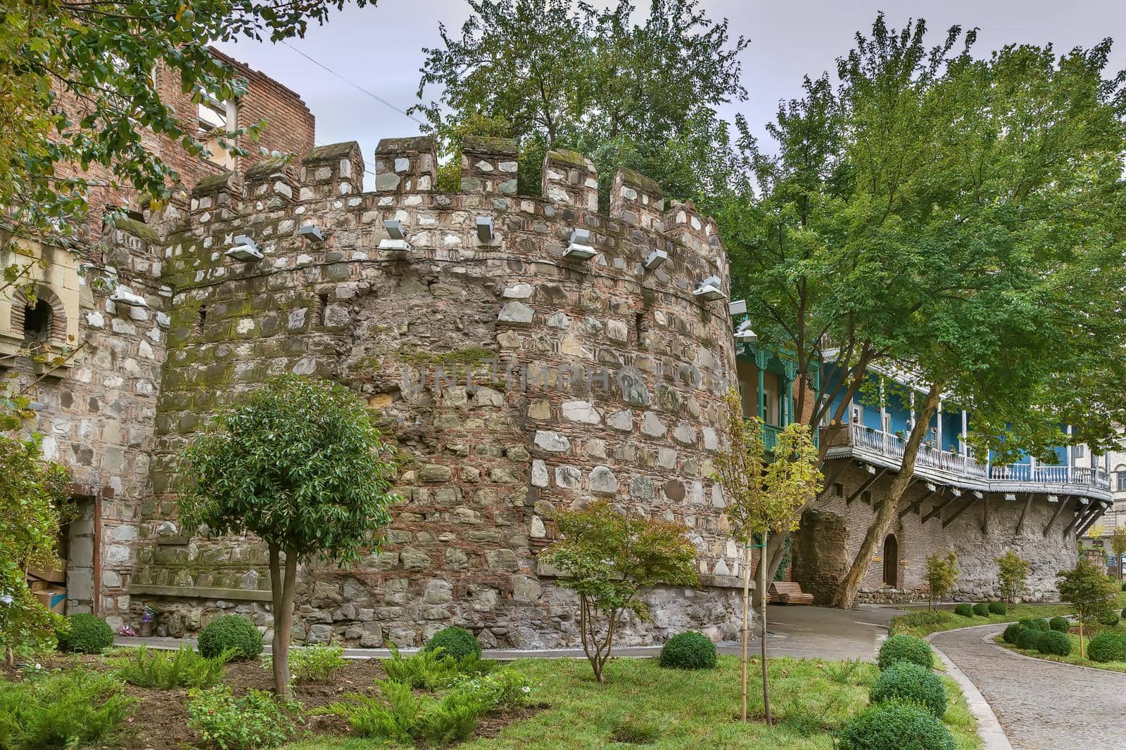 Old City Wall in Tbilisi city center, Georgia