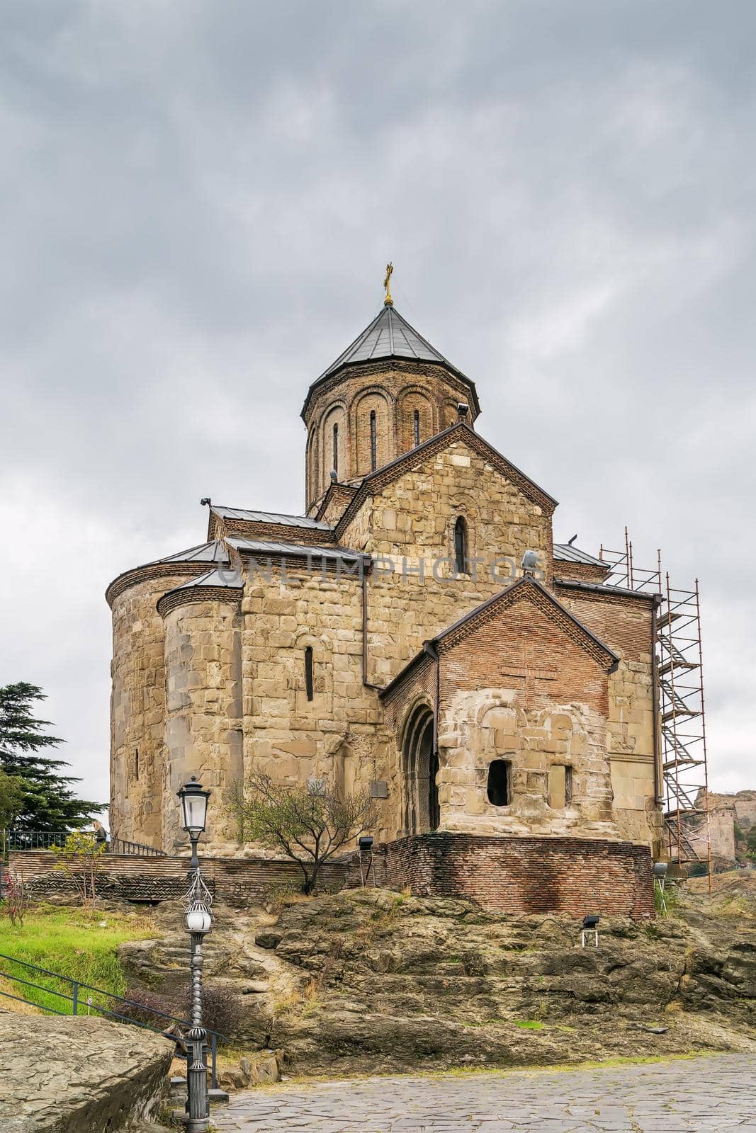 Virgin Mary Metekhi church, Tbilisi, Georgia by borisb17