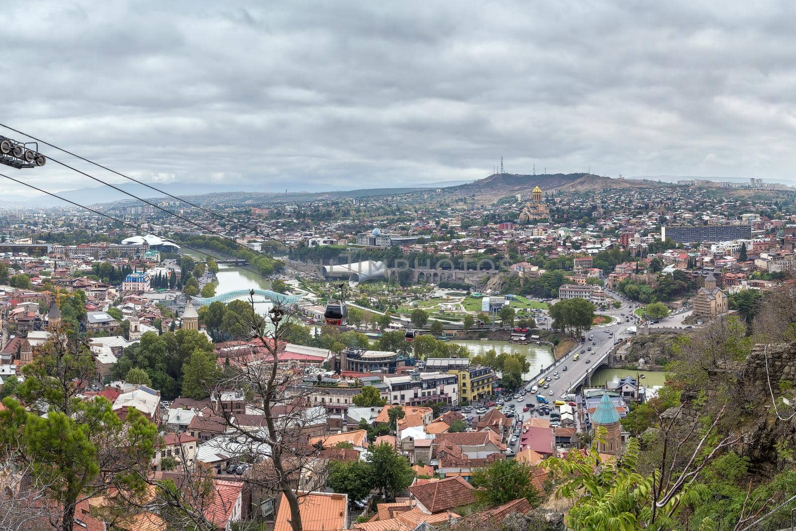 View of Tbilisi from Narikala fortress, Georgia