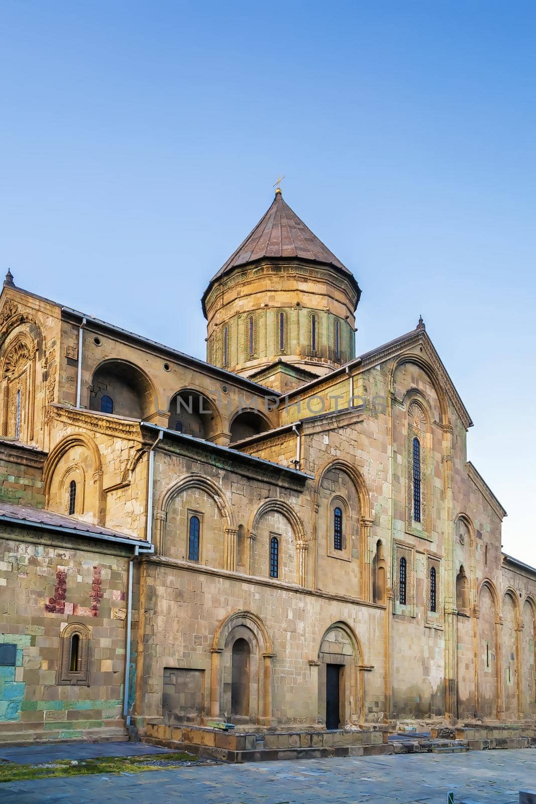 Svetitskhoveli Cathedral is an Eastern Orthodox cathedral located in the historic town of Mtskheta, Georgia