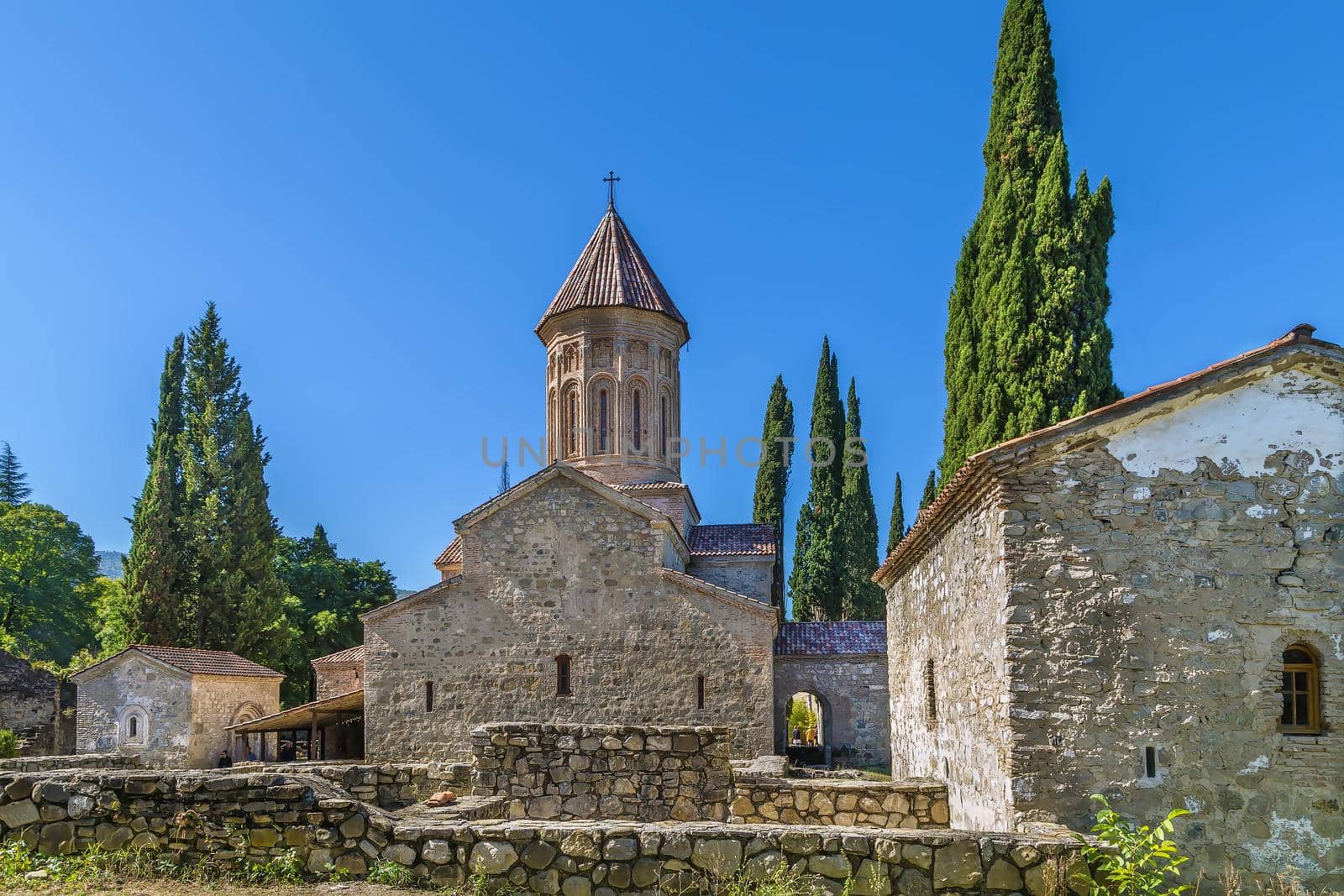 The Ikalto monastery in the late 6th century  about 10 km west of the town Telavi, Kakheti, Eastern Georgia