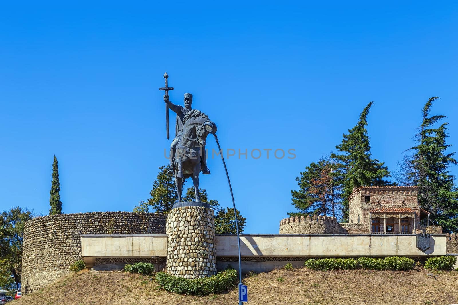 Statue of King Erekle II, Telavi, Georgia by borisb17