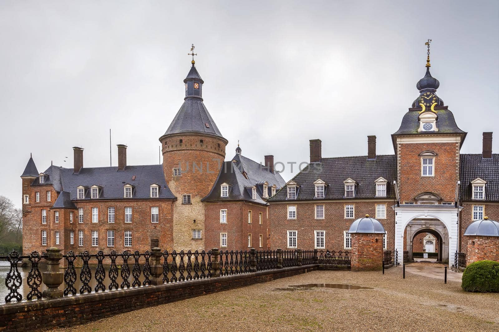 Castle Anholt is one of the largest water castles in the Munsterland, Germany