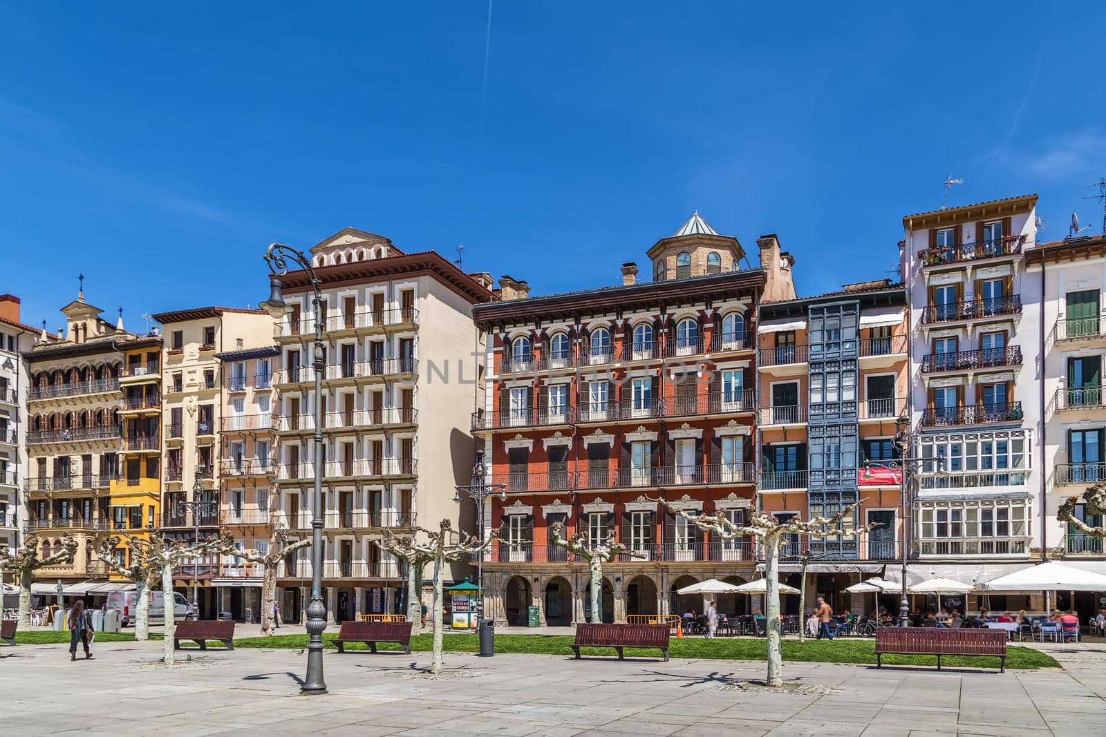 Castle Square, Pamplona, Spain by borisb17