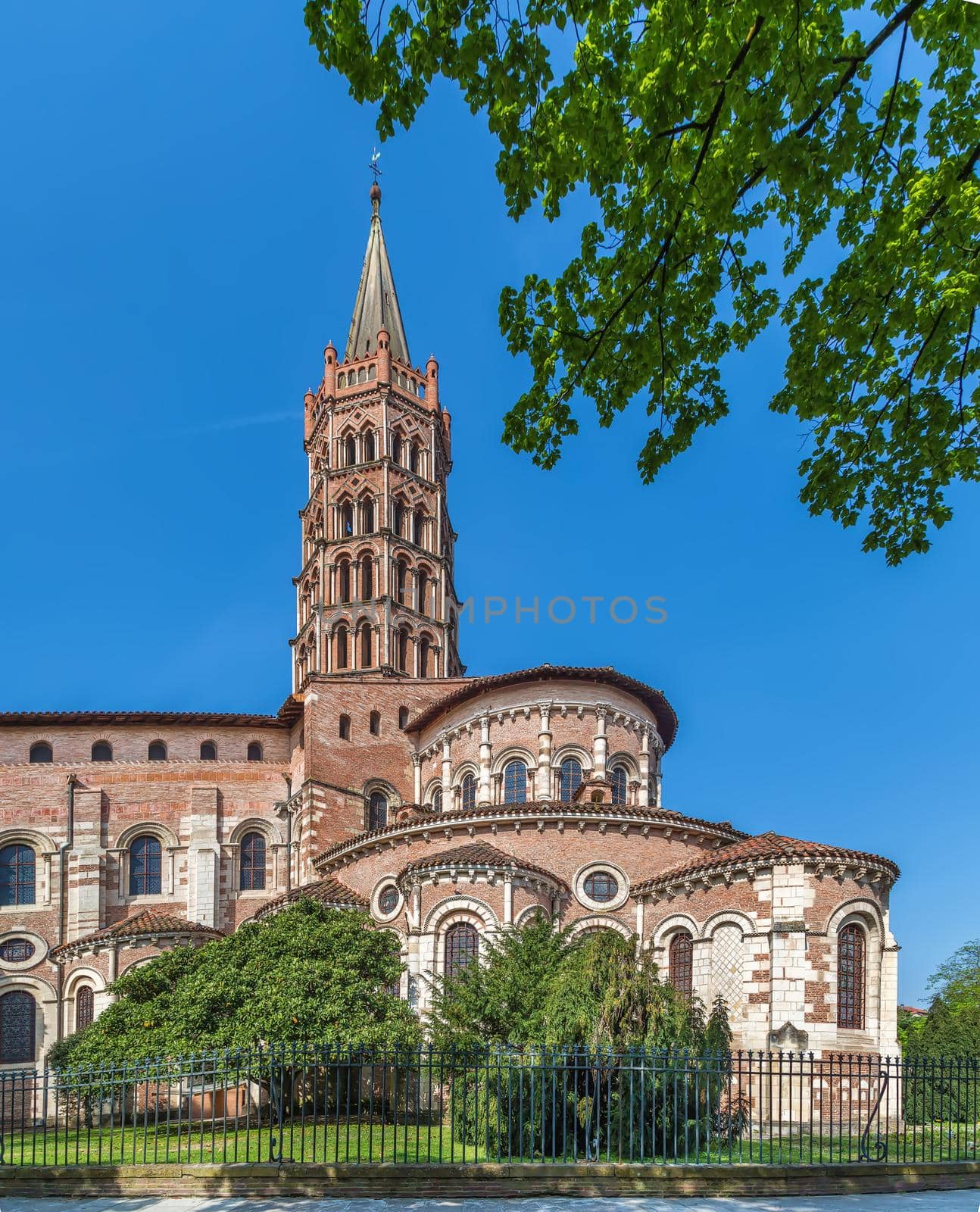 Basilica of Saint-Sernin is a church in Toulouse, France.  Constructed in the Romanesque style between about 1080 and 1120