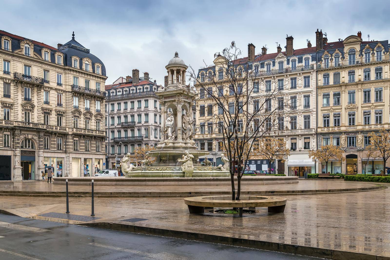 Place des Jacobins, Lyon, France by borisb17