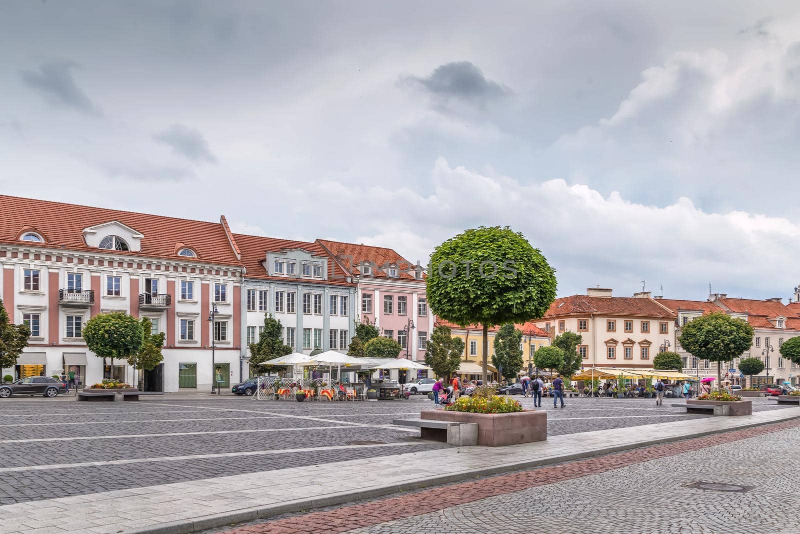 Town hall square, Vilnius, Lithuania by borisb17