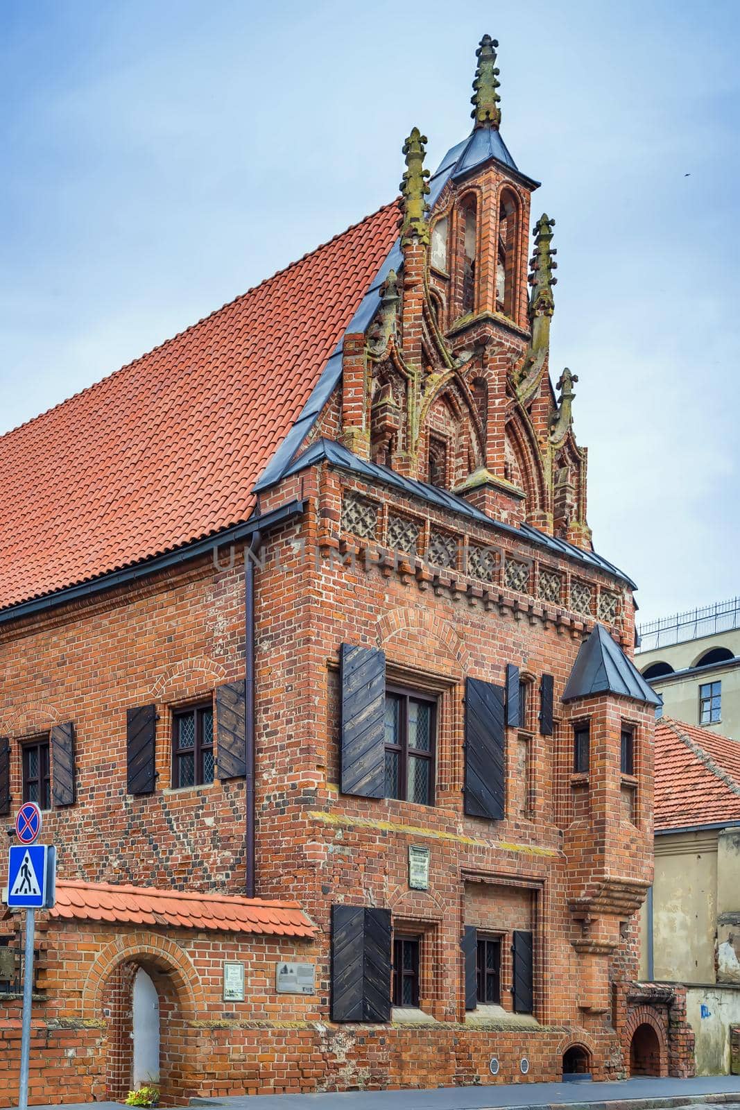 House of Perkunas is one of the most original and Gothic secular buildings, located in the Old Town of Kaunas, Lithuania
