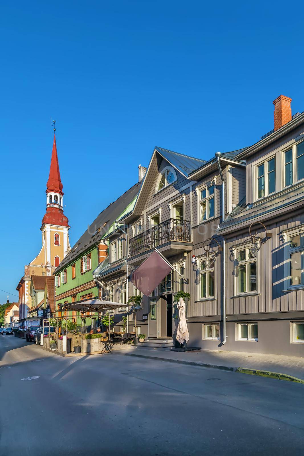 Street in Parnu, Estonia by borisb17