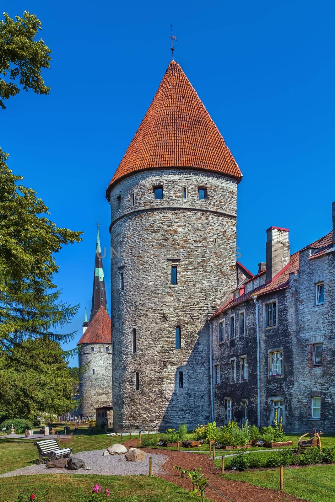 City wall of Tallinn, Estonia by borisb17