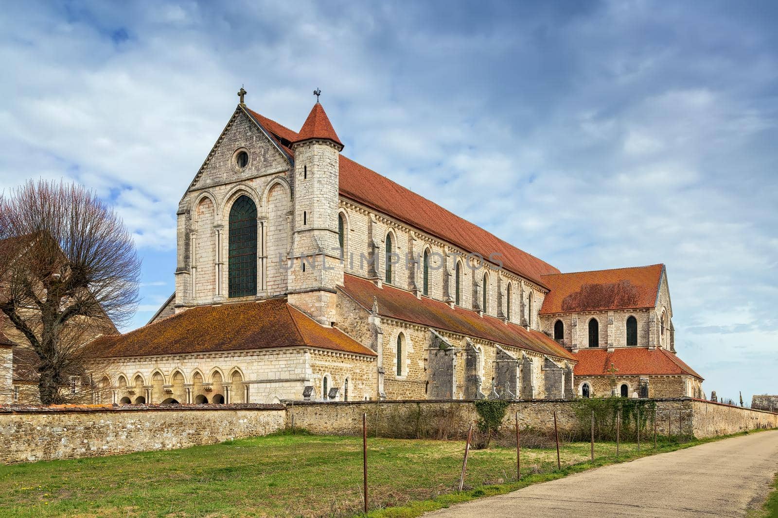 Pontigny Abbey was a Cistercian monastery located in Pontigny in Burgundy, France. View from facade