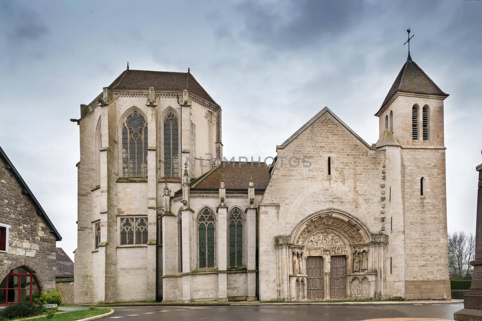 Church in Saint-Thibault, France by borisb17