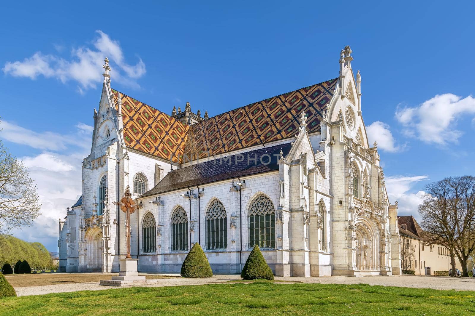 Church of Royal Monastery of Brou in Bourg-en-Bresse, France