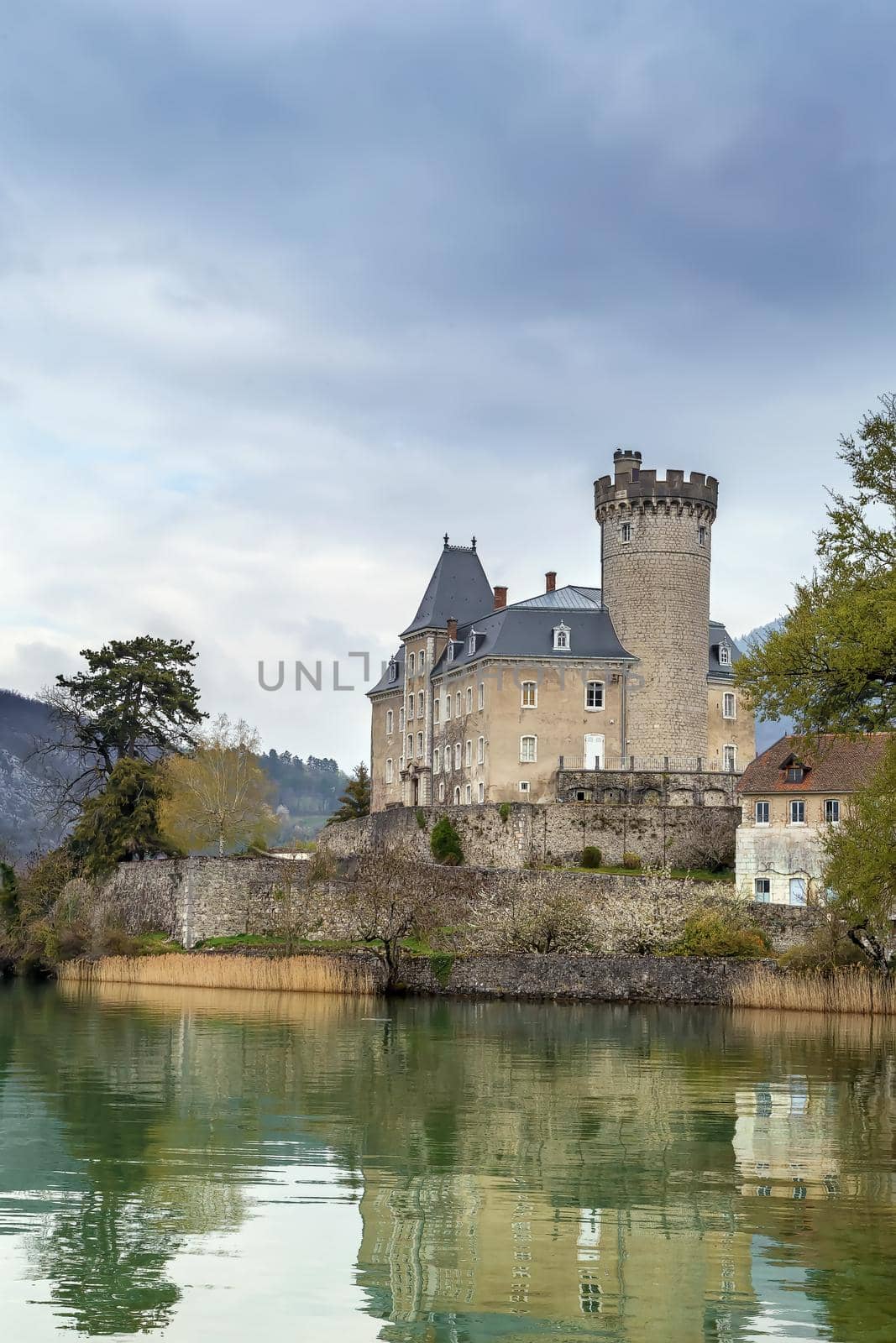 Chateau de Duingt on Annecy lake, France