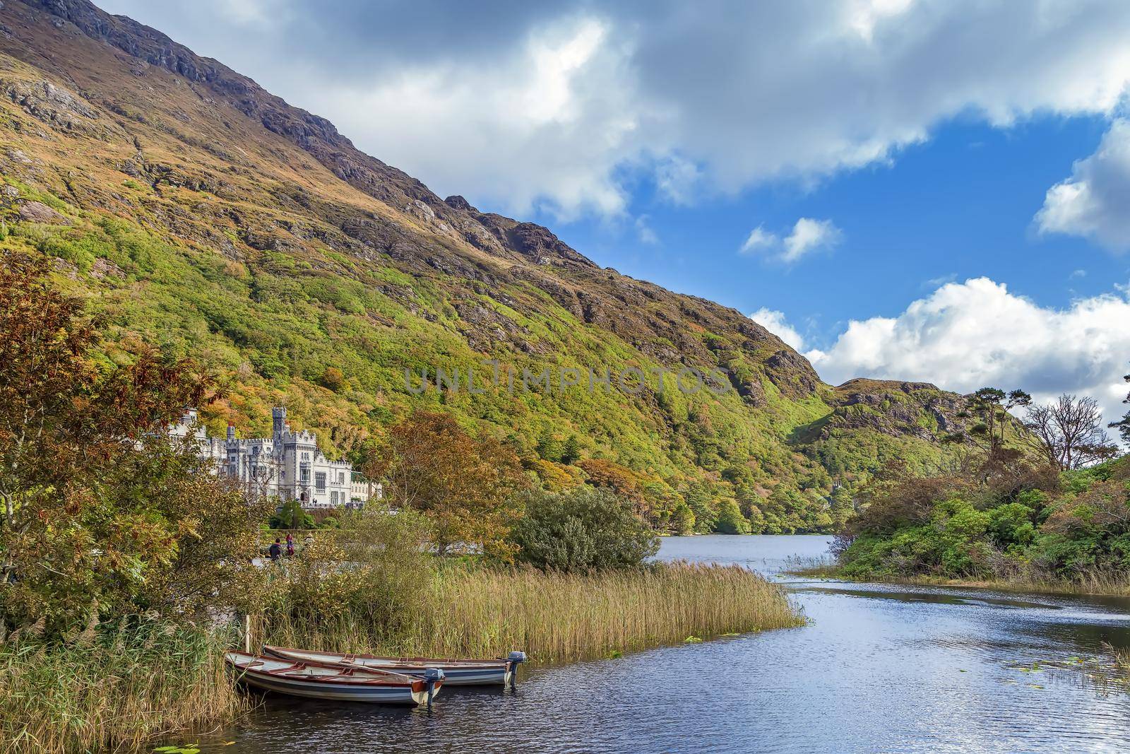 Kylemore Abbey is a Benedictine monastery founded in 1920 on the grounds of Kylemore Castle, County Galway, Ireland.