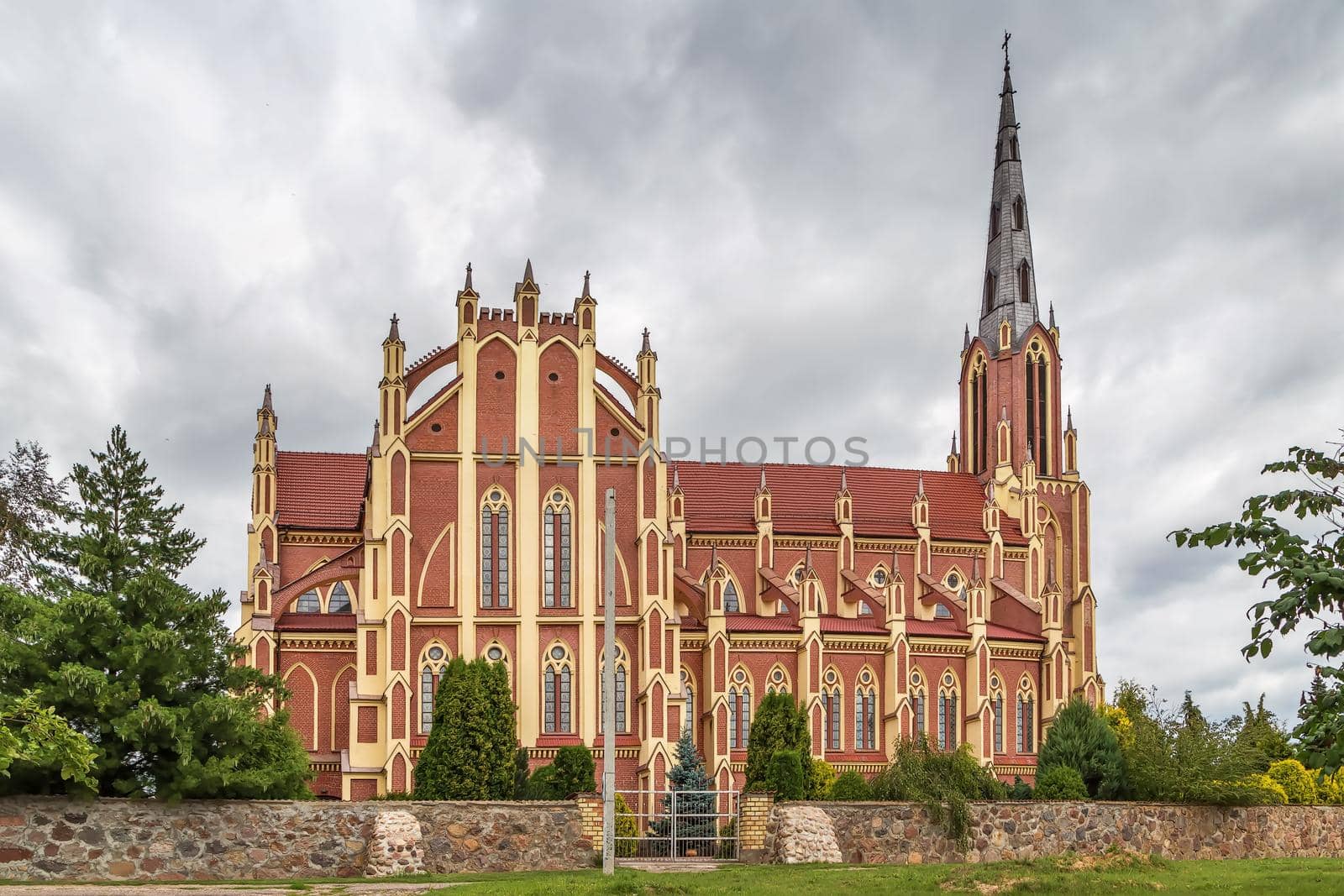 Roman Catholic Holy Trinity Church in Gervyaty village, Belarus