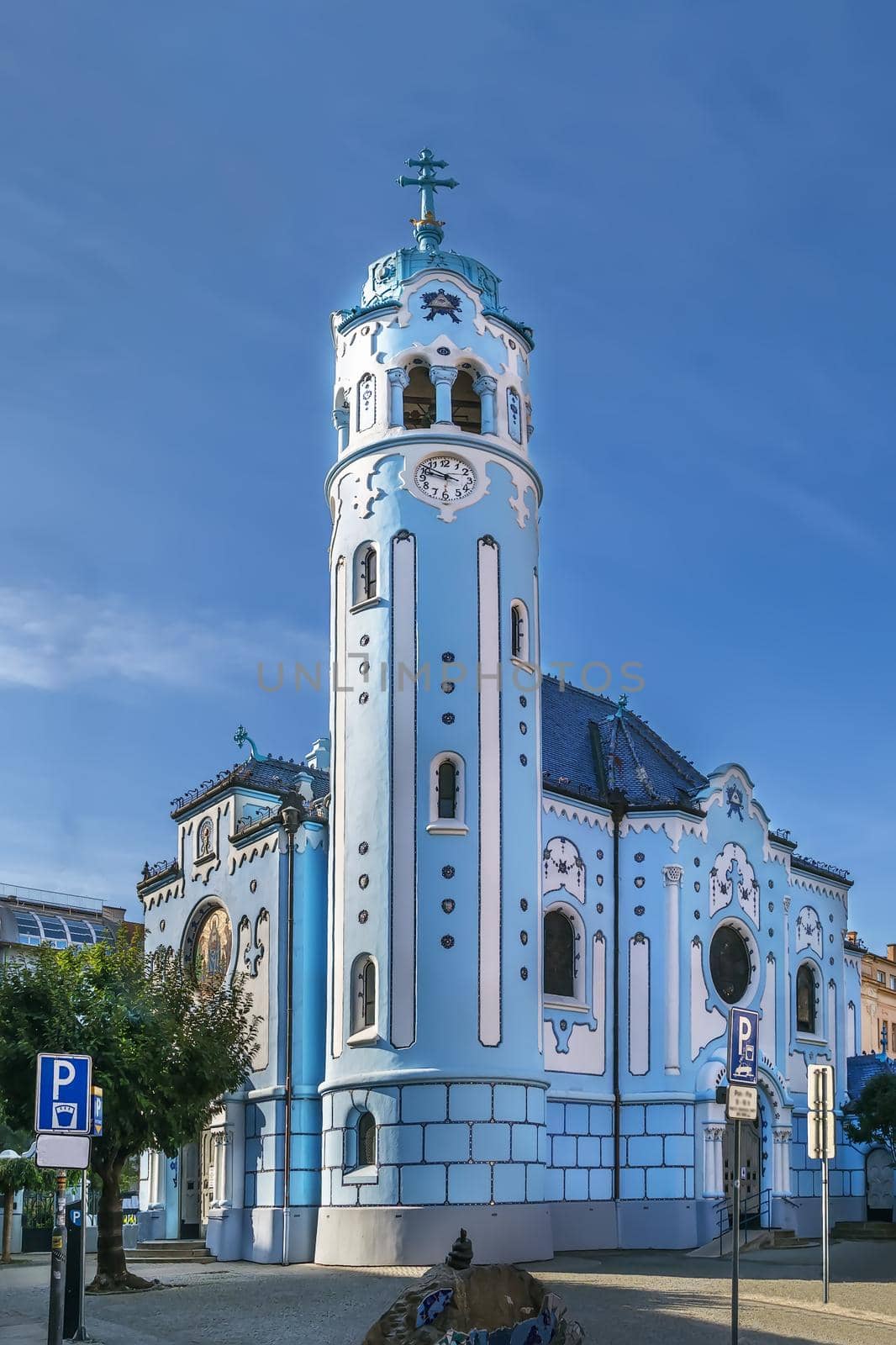 Church of St. Elizabeth commonly known as Blue Church is a Hungarian Secessionist (Jugendstil, Art Nouveau) Catholic church in Bratislava, Slovakia