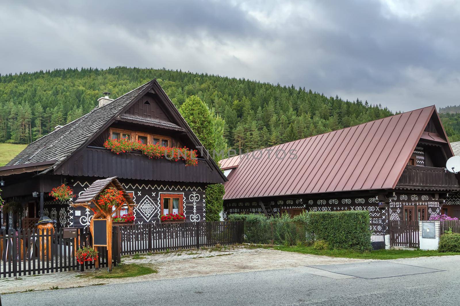 Folk architecture in Cicmany, Slovakia by borisb17