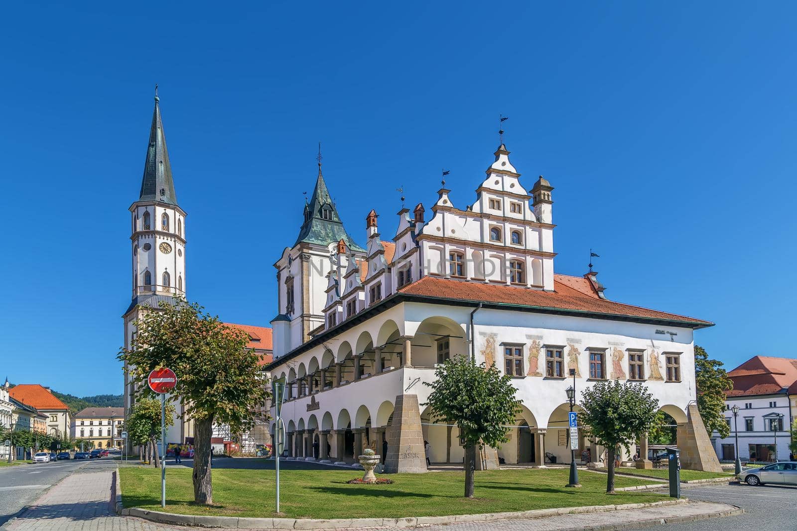 Basilica of St. James and Old Town Hall, Levoca, Slovakia by borisb17