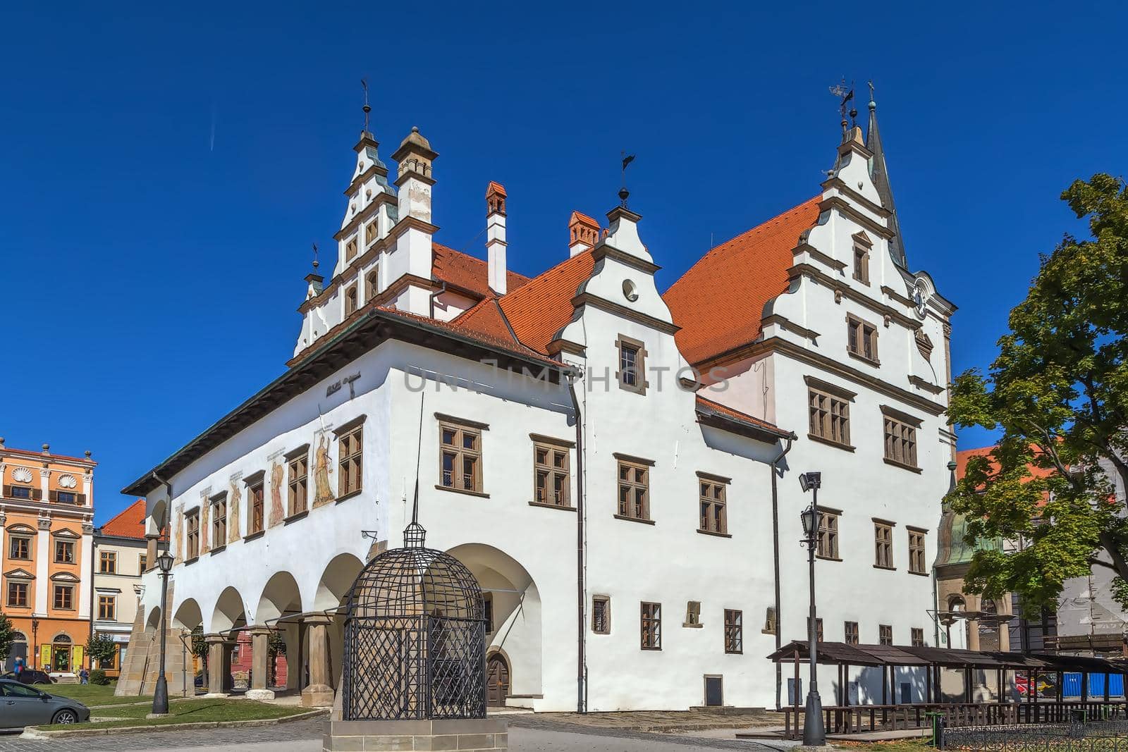 Old town hall on main square in Levoca, Slovakia