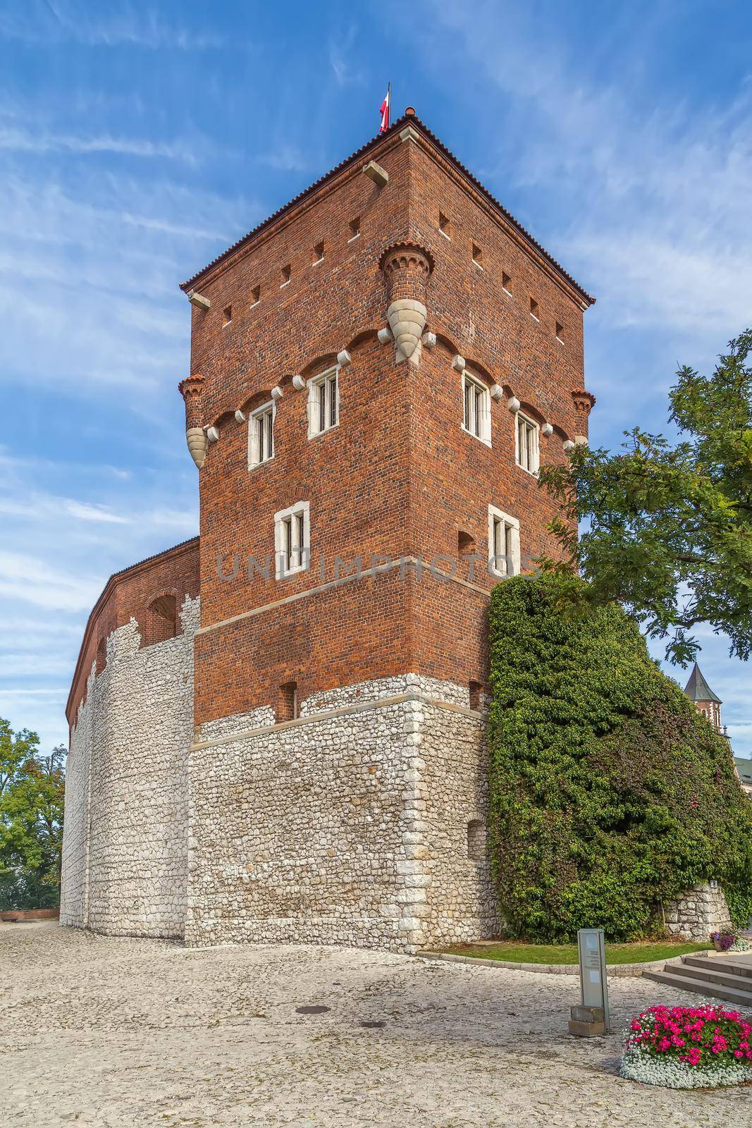 Thieves' Tower was erected in the 14th century in Wawel Castle, Krakow, Poland