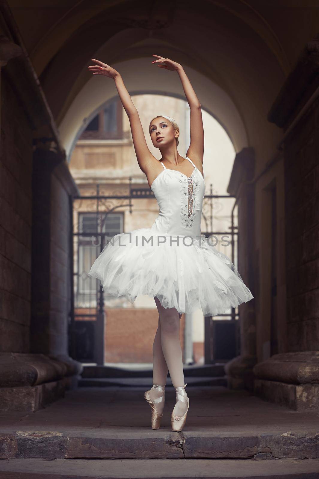 Beautiful ballet woman outdoors by SerhiiBobyk