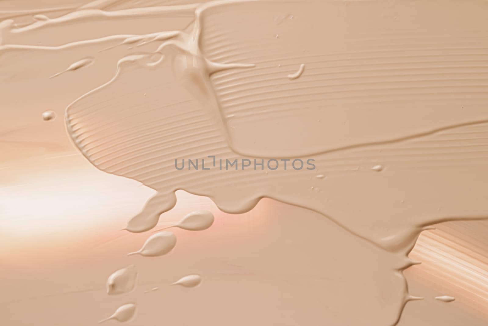 Beige cosmetic texture background, make-up and skincare cosmetics product, cream, lipstick, foundation macro as luxury beauty brand, holiday flatlay design.