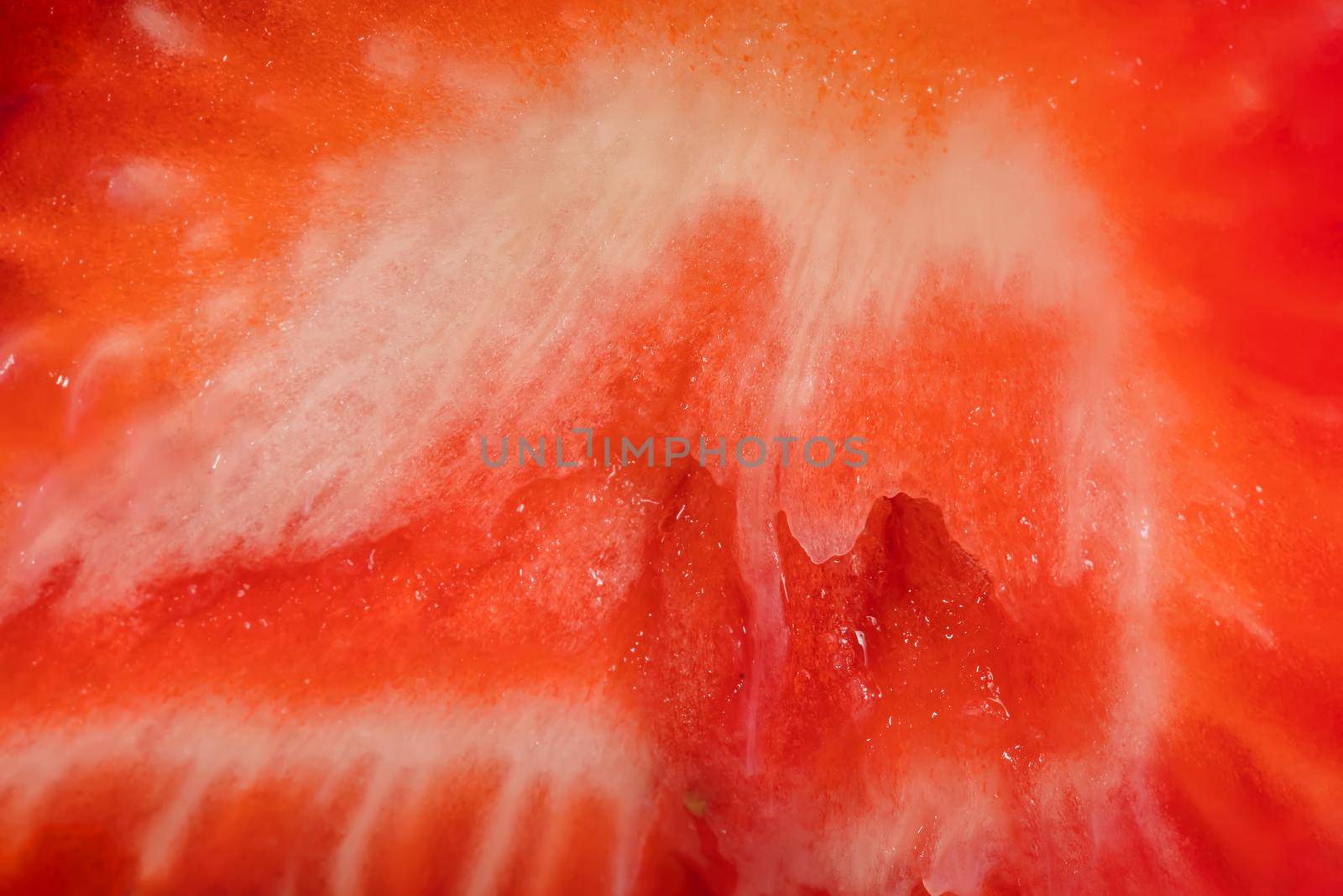 Strawberry macro texture close up. Red berry texture.