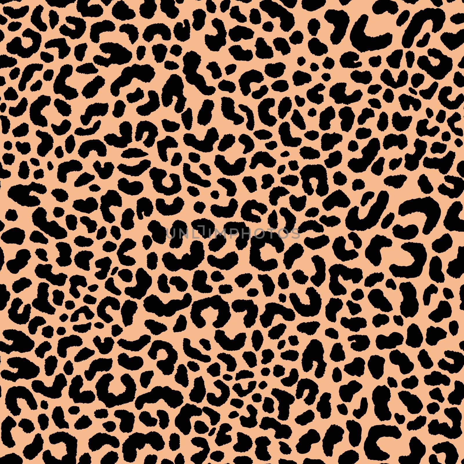 Abstract modern leopard seamless pattern. Animals trendy background. Black and beige decorative vector illustration for print, card, postcard, fabric, textile. Modern ornament of stylized skin.