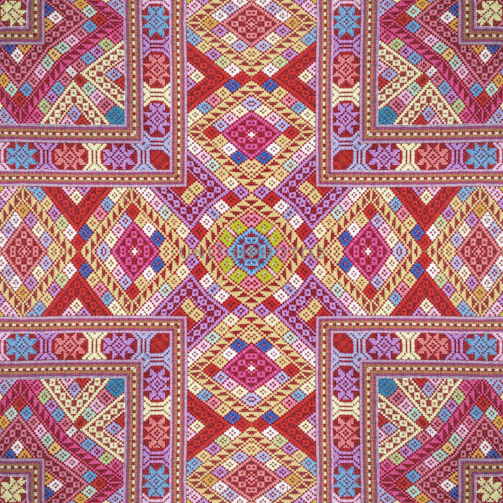 Colorful abstract kaleidoscope or endless pattern  by NuwatPhoto