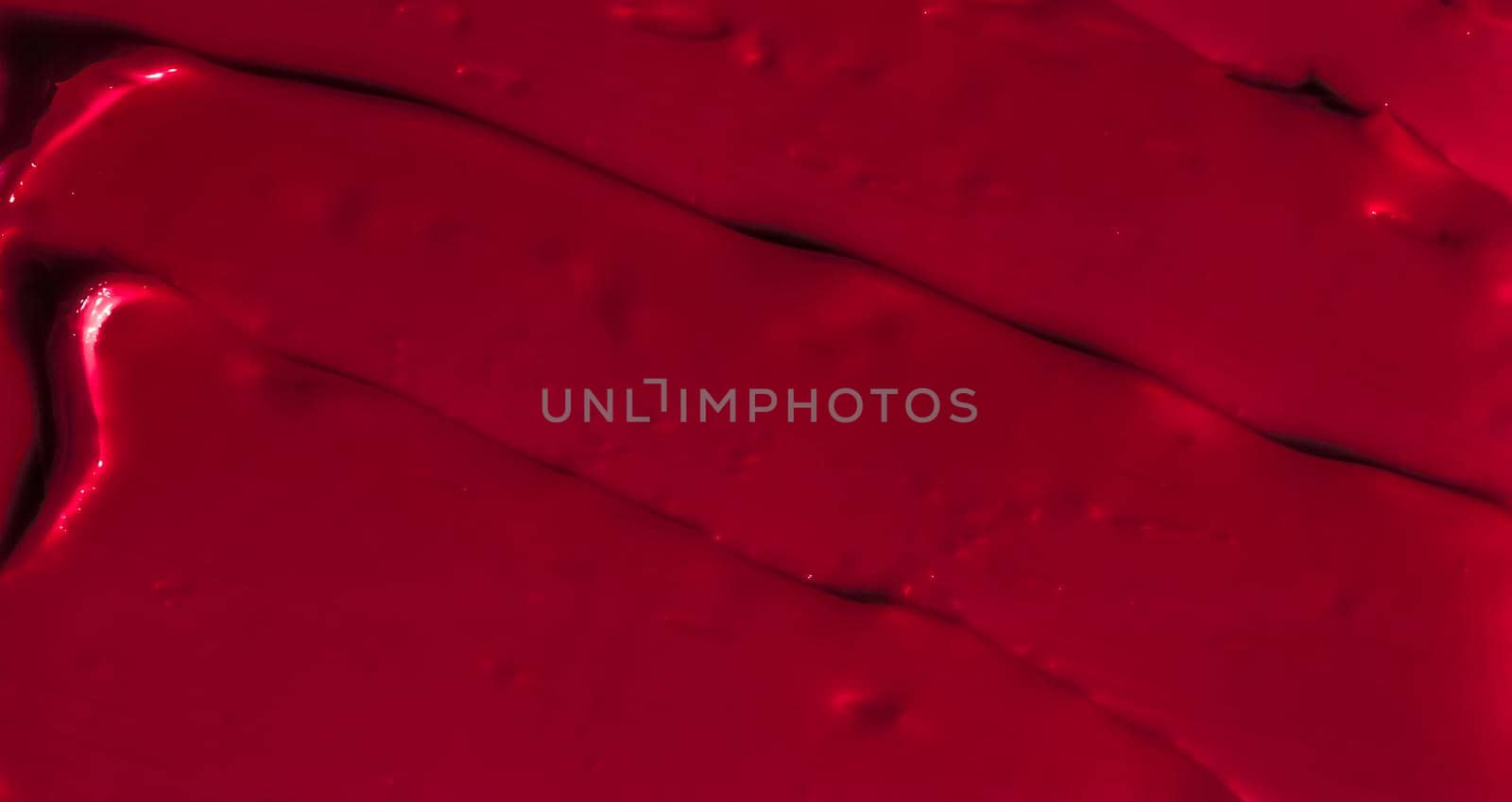 Glamour, branding and makeup art concept - Red cosmetic texture background, make-up and skincare cosmetics product, cream, lipstick, moisturizer macro as luxury beauty brand, holiday flatlay design