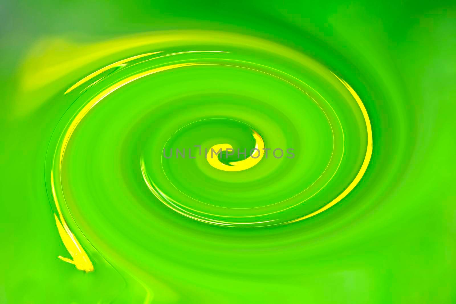 colorful spiral in green and yellow by Jochen