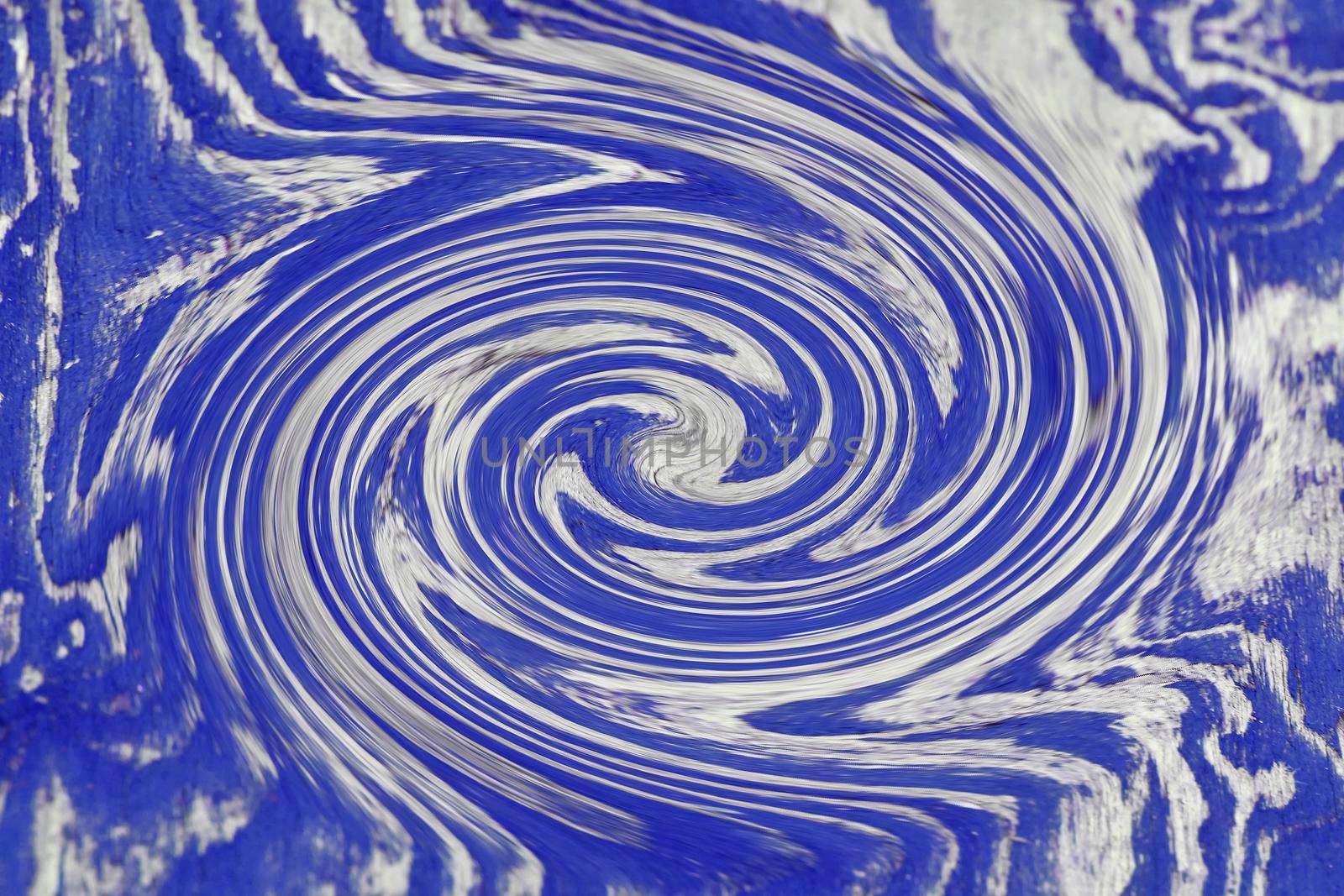 colorful spiral in blue and white by Jochen
