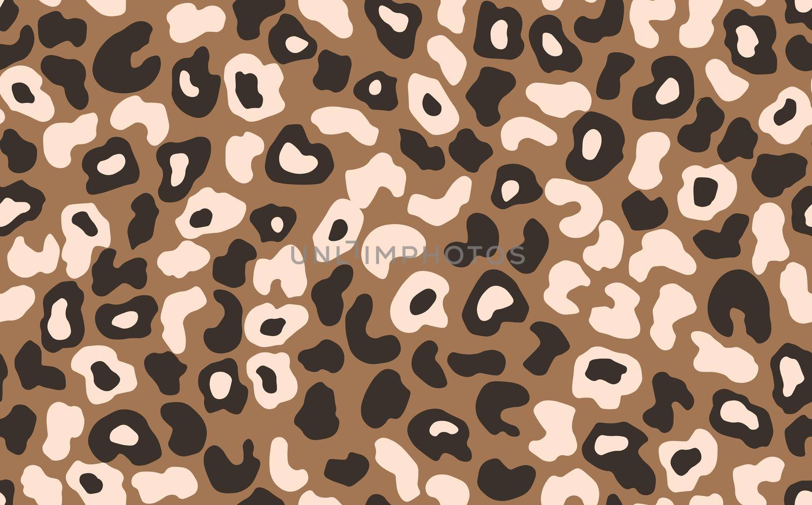 Abstract modern leopard seamless pattern. Animals trendy background. Brown decorative vector stock illustration for print, card, postcard, fabric, textile. Modern ornament of stylized skin.
