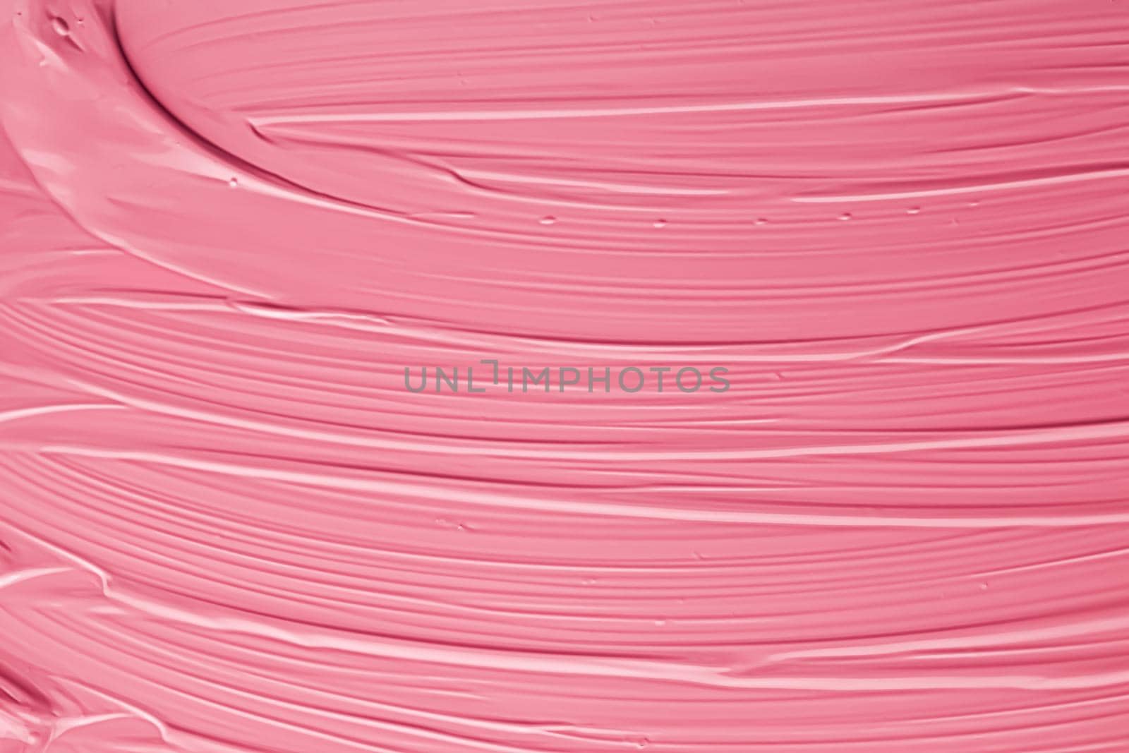 Pink lipstick or lip gloss texture as cosmetic background, makeup and beauty cosmetics product for luxury brand, holiday flatlay backdrop or abstract wall art and paint strokes.