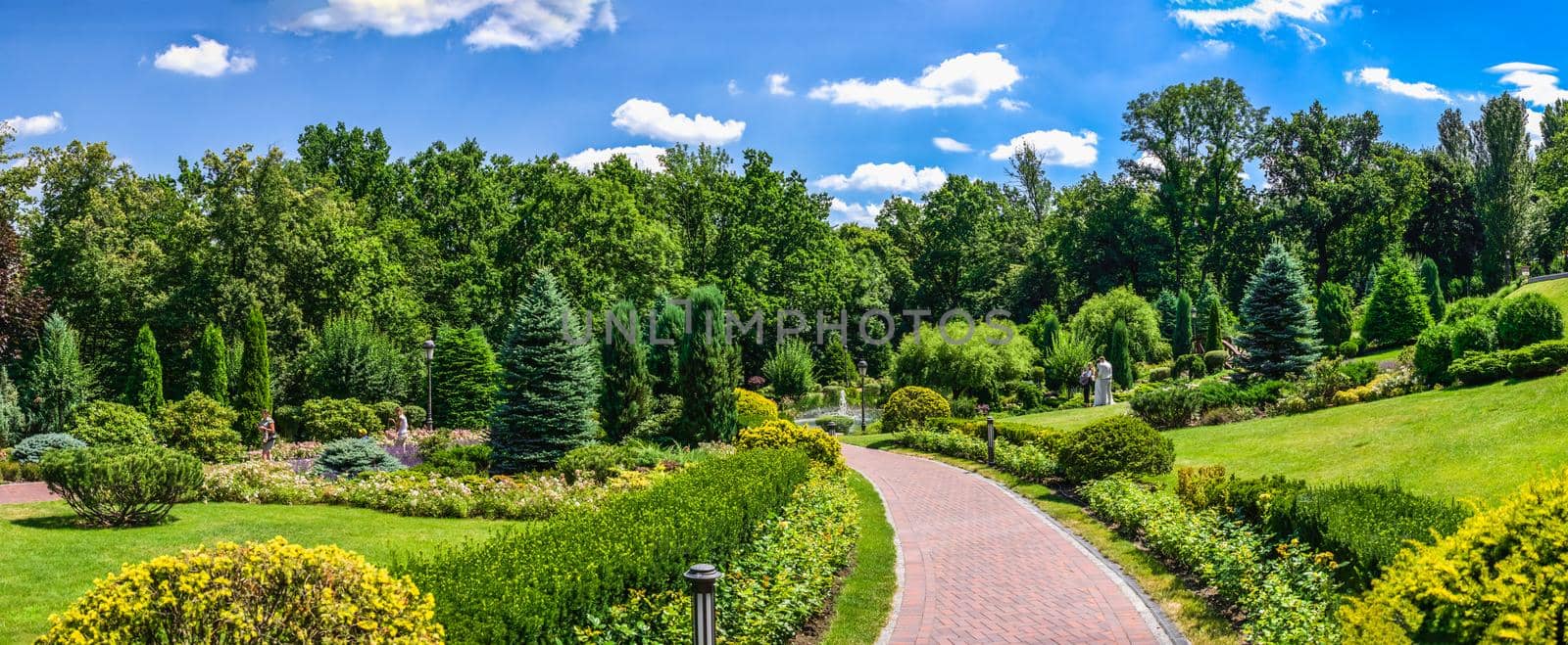 Public park of the Mezhyhirya Residence in Kyiv, Ukraine by Multipedia