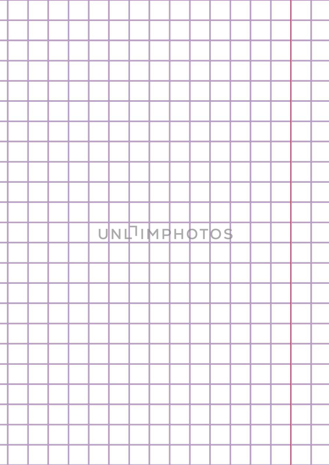 Graph paper. Printable squared grid paper with color horizontal lines. Geometric background for school, textures, notebook, diary. Realistic lined paper blank size A4 by allaku