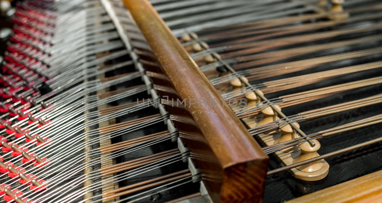 cimbalom musics instrument close view