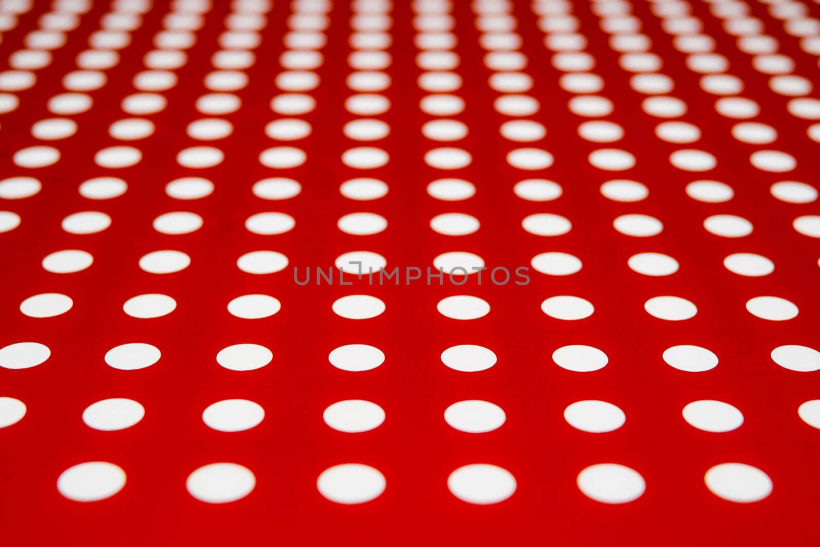 white dots on a red background by Roberto