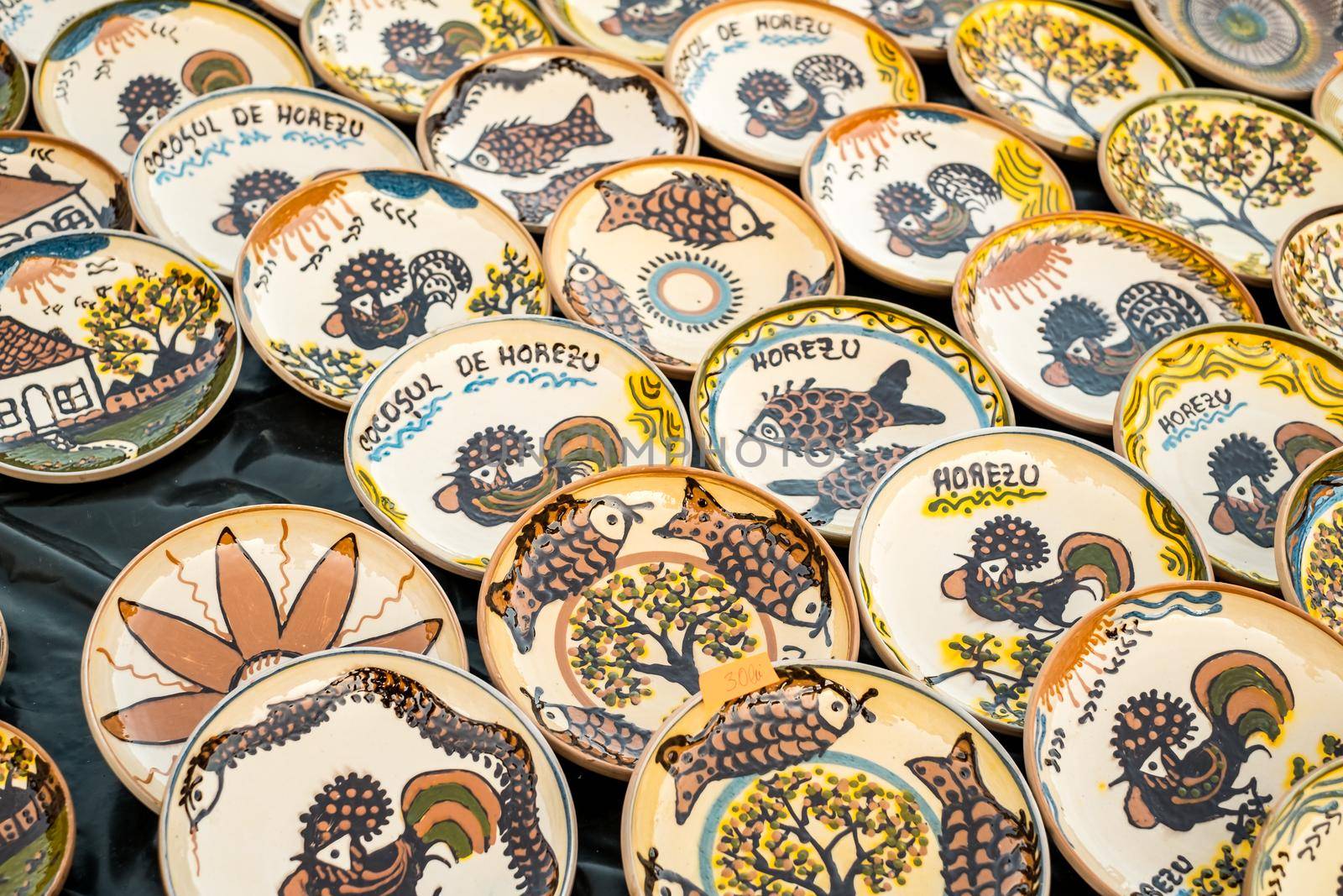 Sibiu City, Romania - 06 September 2020. Traditional Romanian handmade ceramics market at the potters fair from Sibiu, Romania by Roberto