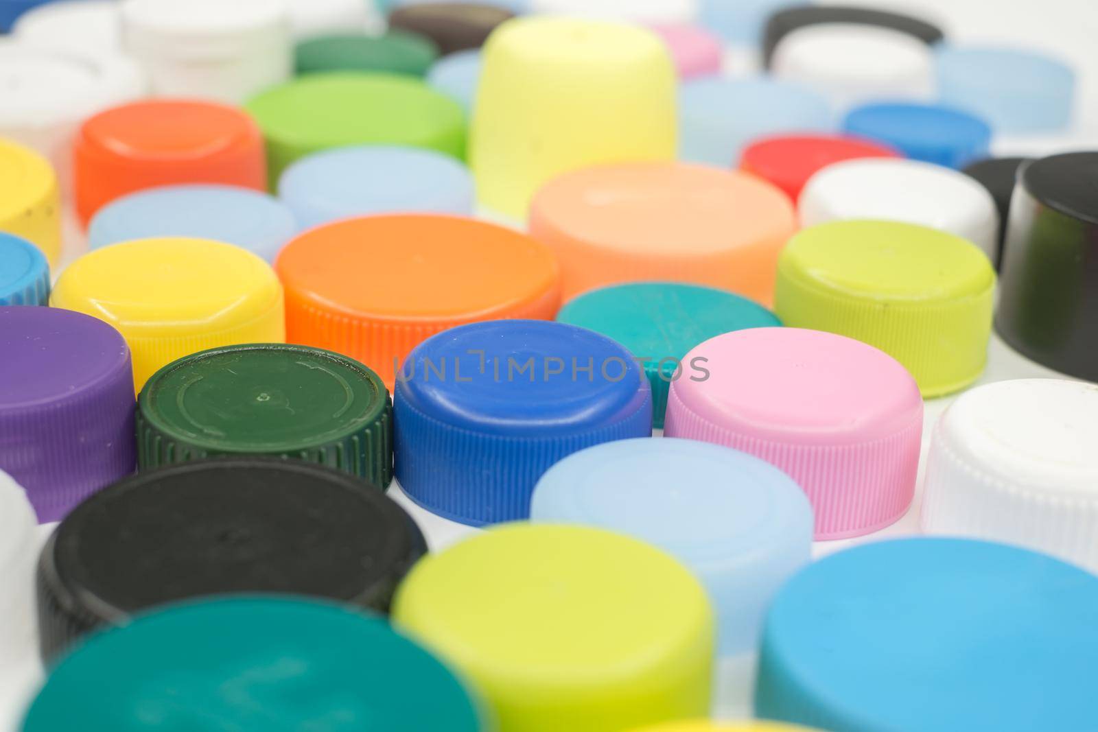 Recycled Multicolored Plastic Bottle Caps by Roberto
