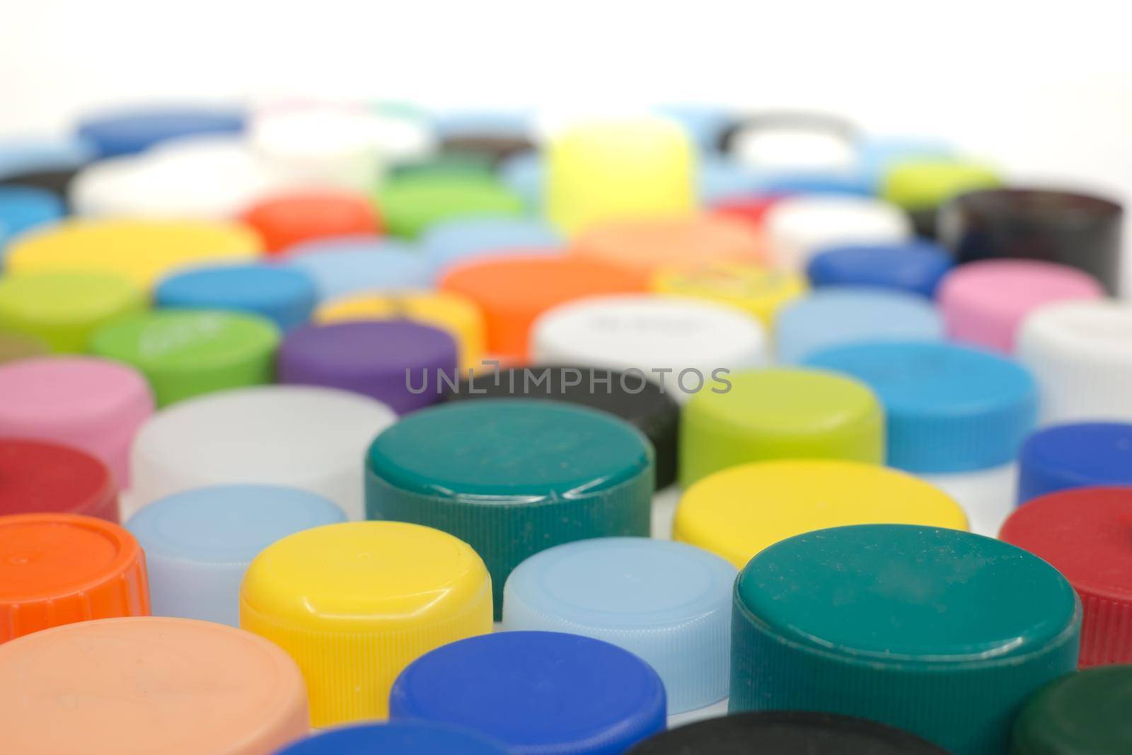 Recycled Multicolored Plastic Bottle Caps by Roberto