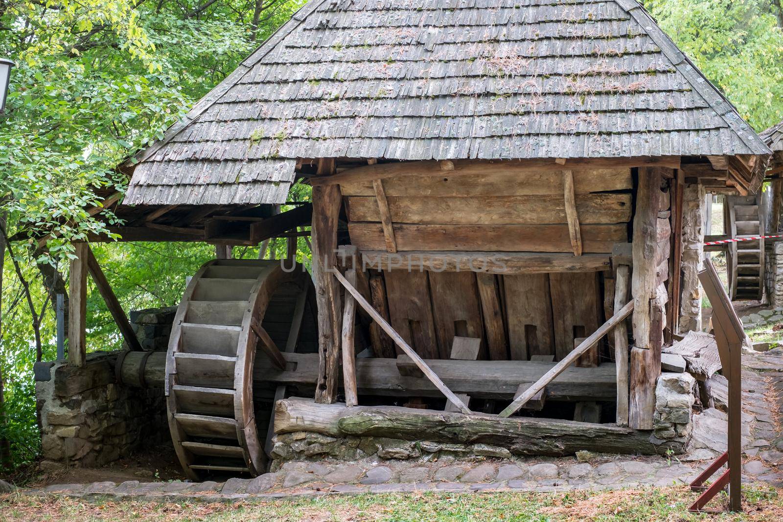 Rural houses in the Village Museum by Roberto