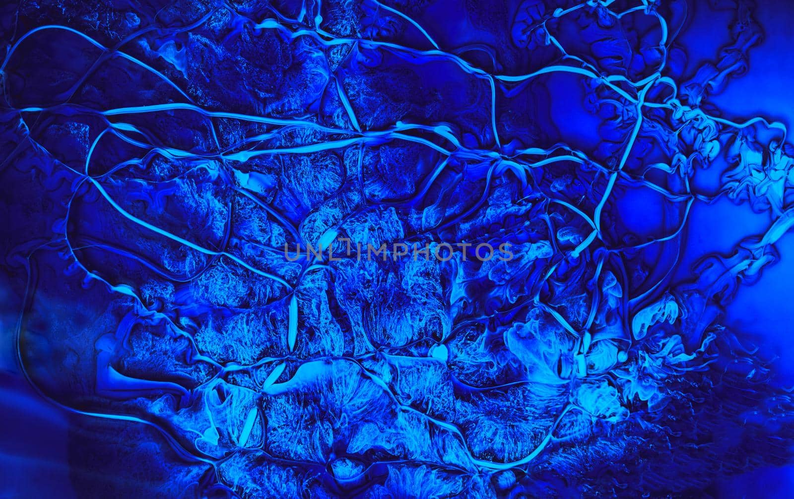 Abstract background with mixed blue and oil-paints texture