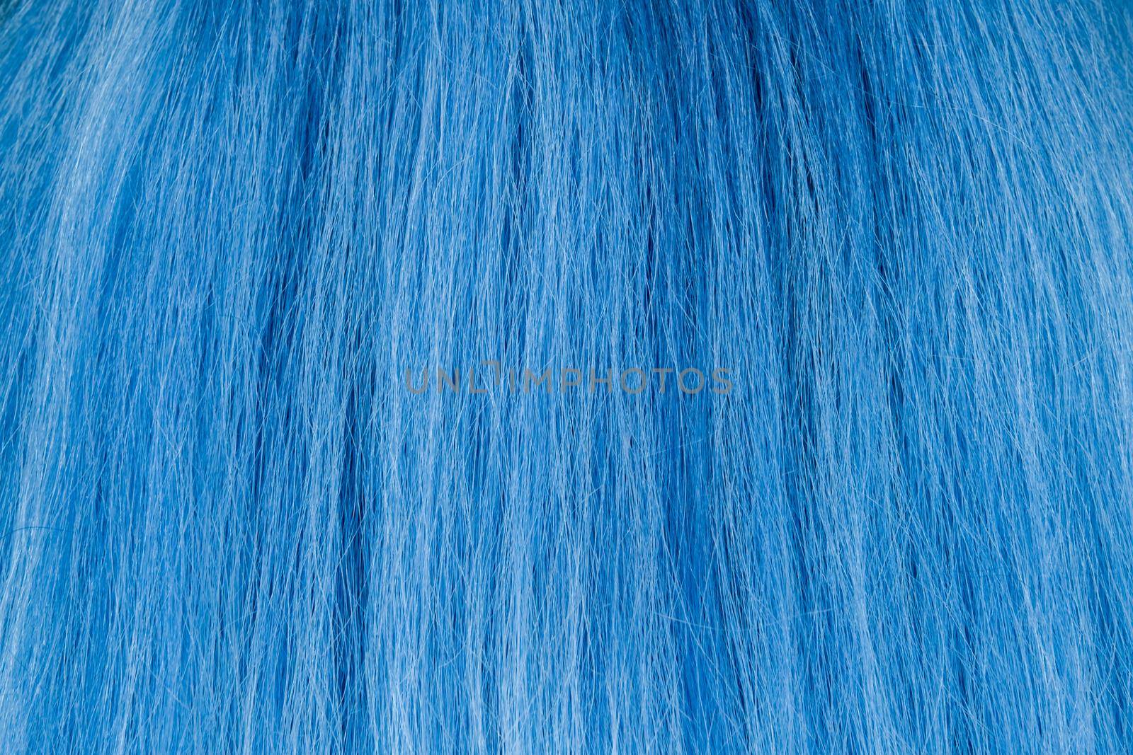 Blue Hair Texture, close view by Roberto
