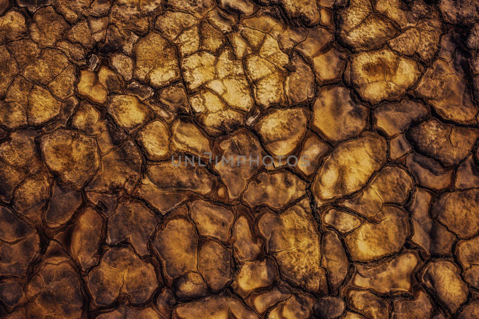 Dried rivers of mud from Mud Volcanoes by Roberto
