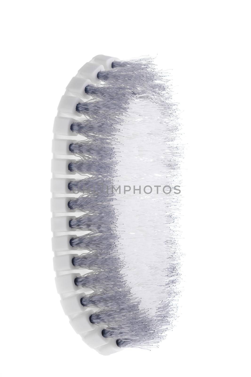 Gray wash brush isolated on white background by Fischeron