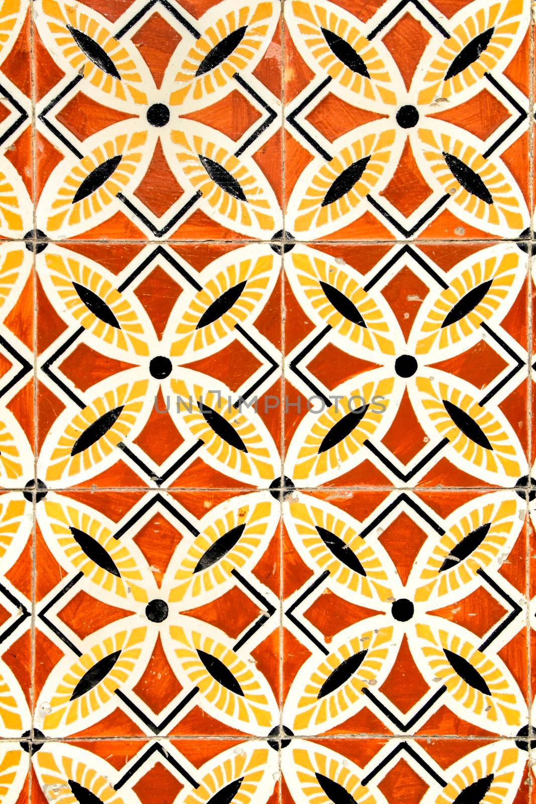 Colorful and vintage tiles of Porto, Portugal